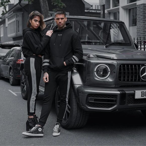BLVCK Sweatpants Cotton Unisex Size M - Picture 1 of 10